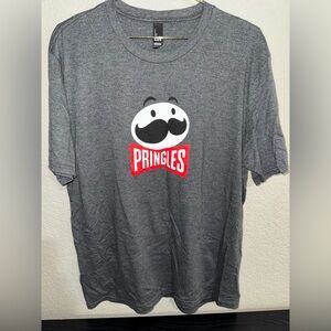 Gray Pringles Logo T-Shirt - Soft Material